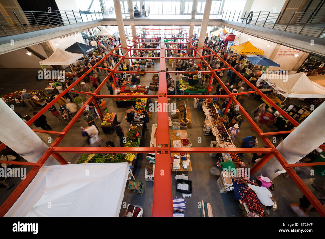 Farmer's market at Jack London Square in Oakland California Stock Photo