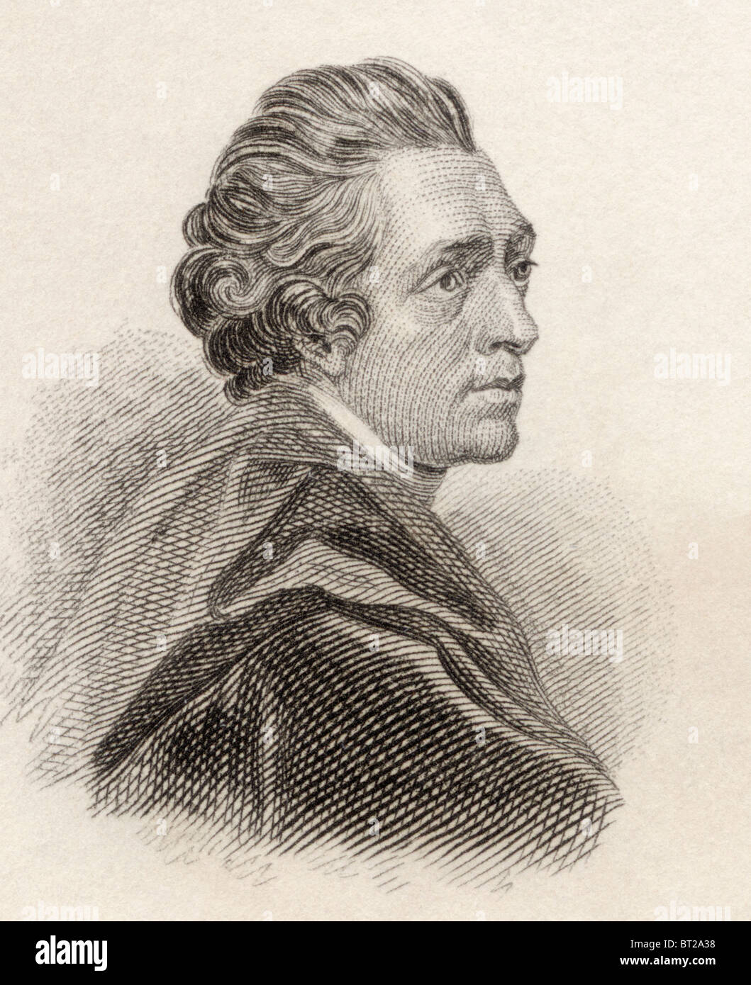 Richard Cumberland, 1732 to 1811. English dramatist and civil servant. Stock Photo