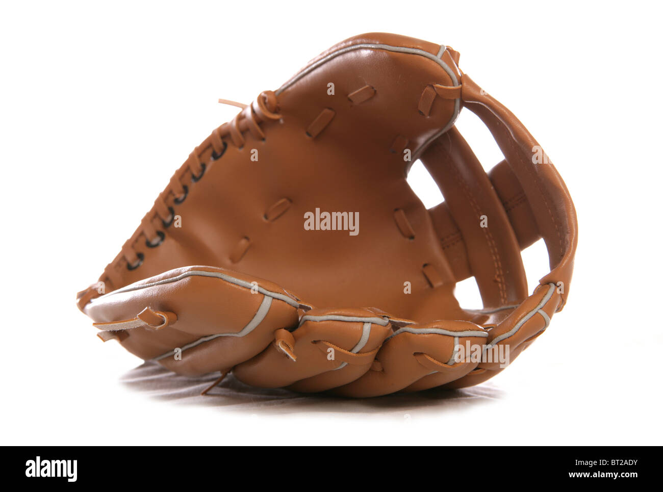 Leather Baseball glove studio cutout Stock Photo Alamy