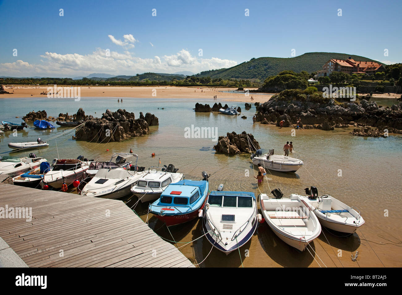 Playas de Isla Cantabria España isla beaches Cantabria Spain Stock ...