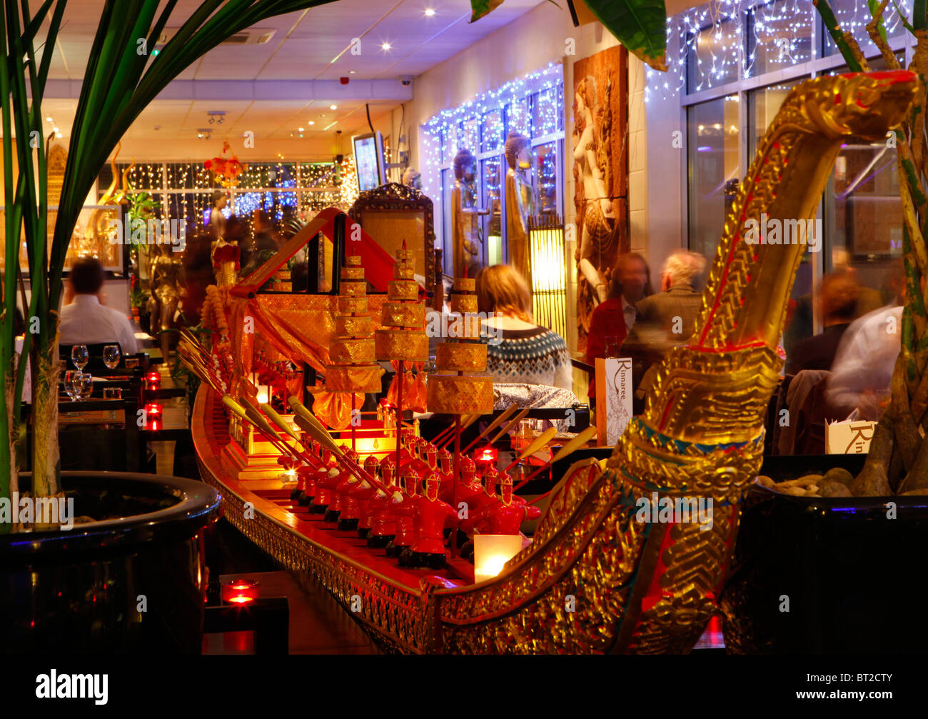 Kinnaree Thai Restaurant, Birmingham, West Midlands, England, UK Stock Photo