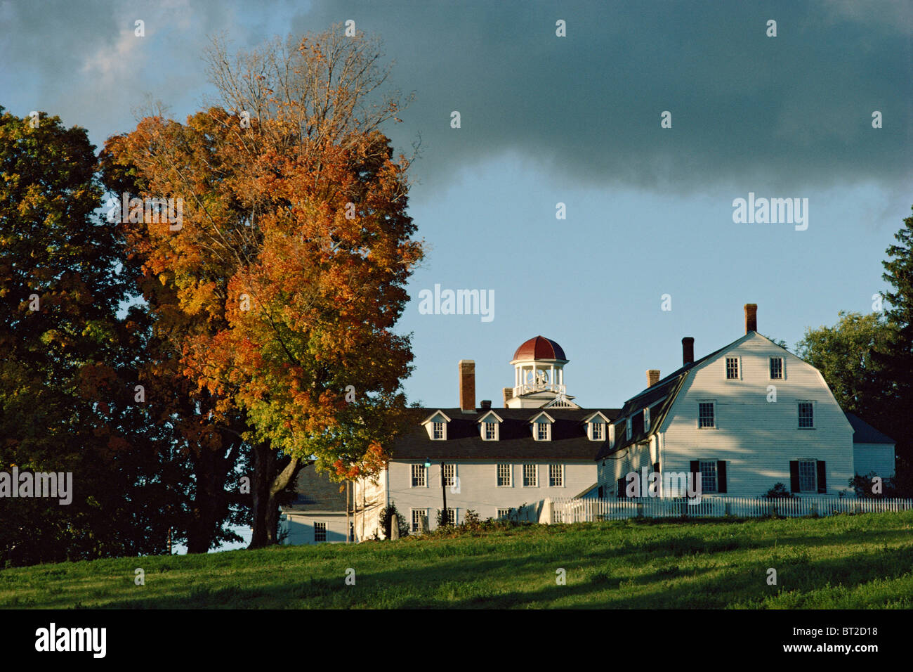The Meeting house at Canterbury Shaker community, New Hampshire Stock