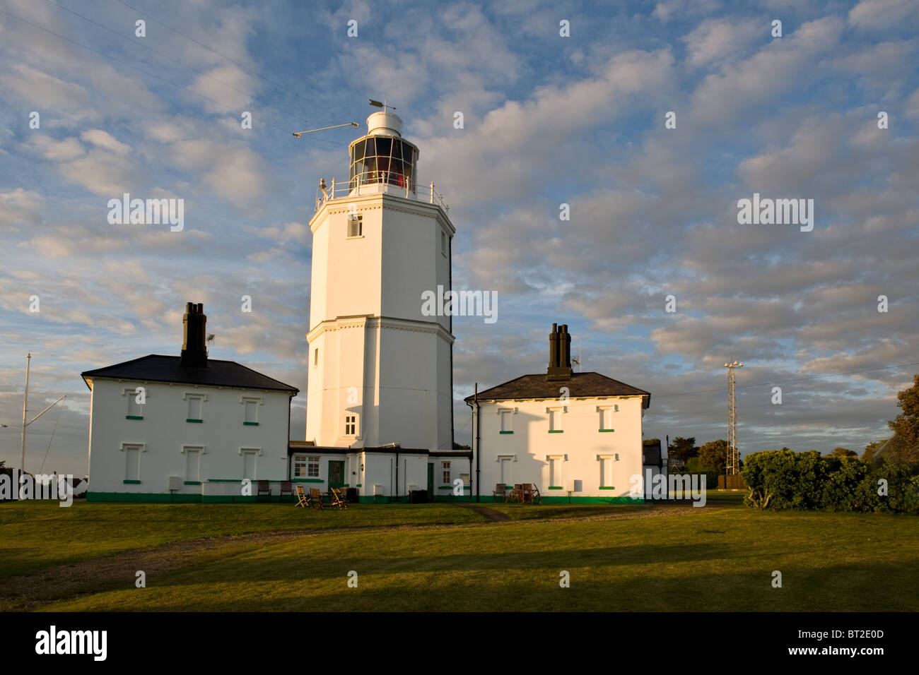North Foreland Lighthouse in Broadstairs in Kent the last to be fully automated Stock Photo