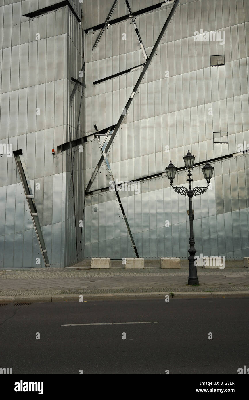 Berlin. Germany. Jewish Museum on Lindenstrasse aka Libeskind Building. Stock Photo