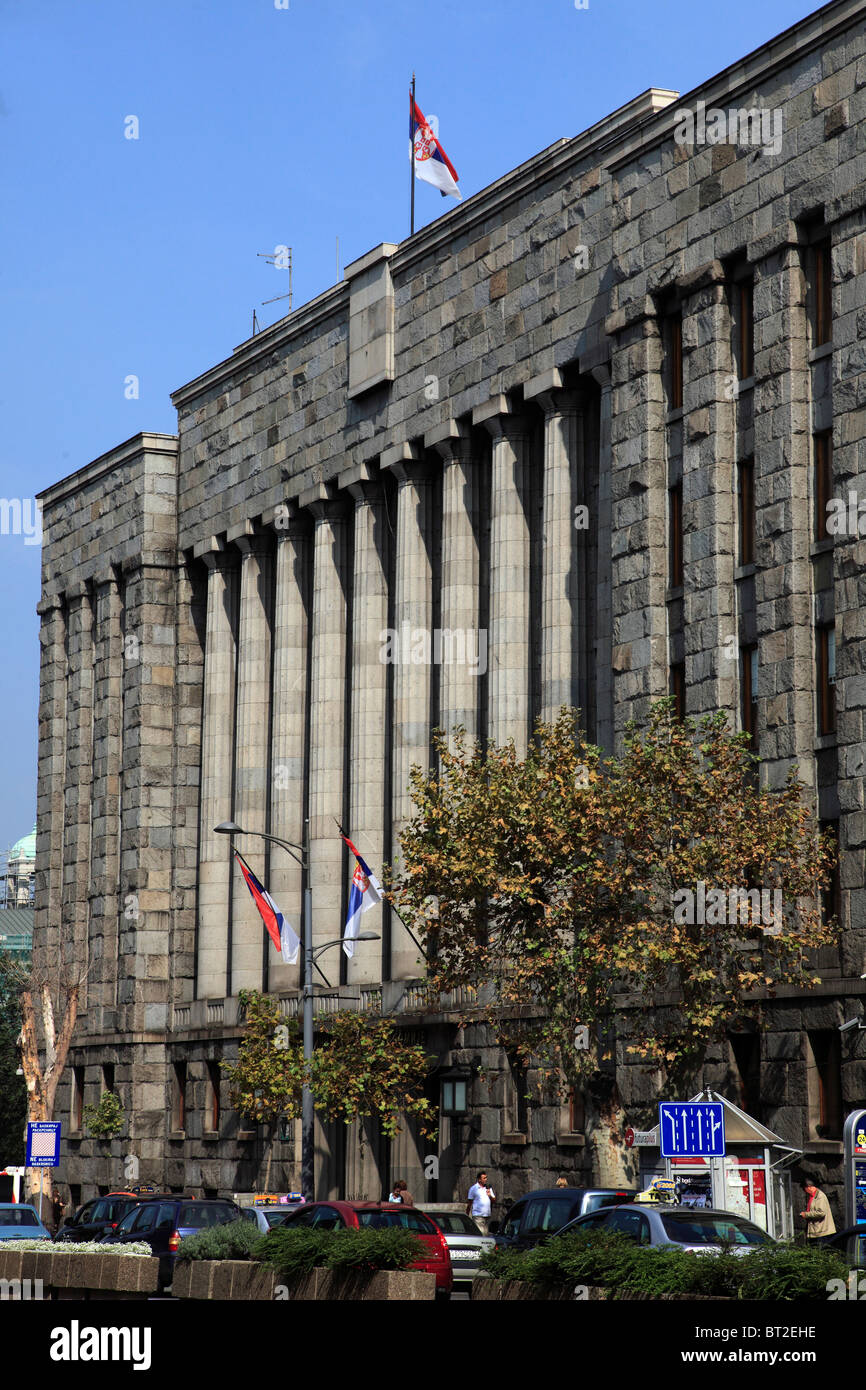 Serbia, Belgrade, Main Post Office building Stock Photo Alamy