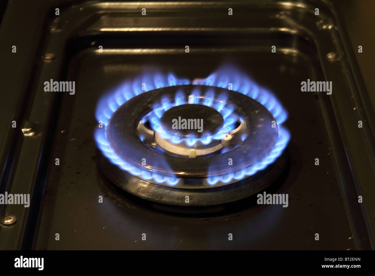 Domestic natural gas as used in UK households Stock Photo
