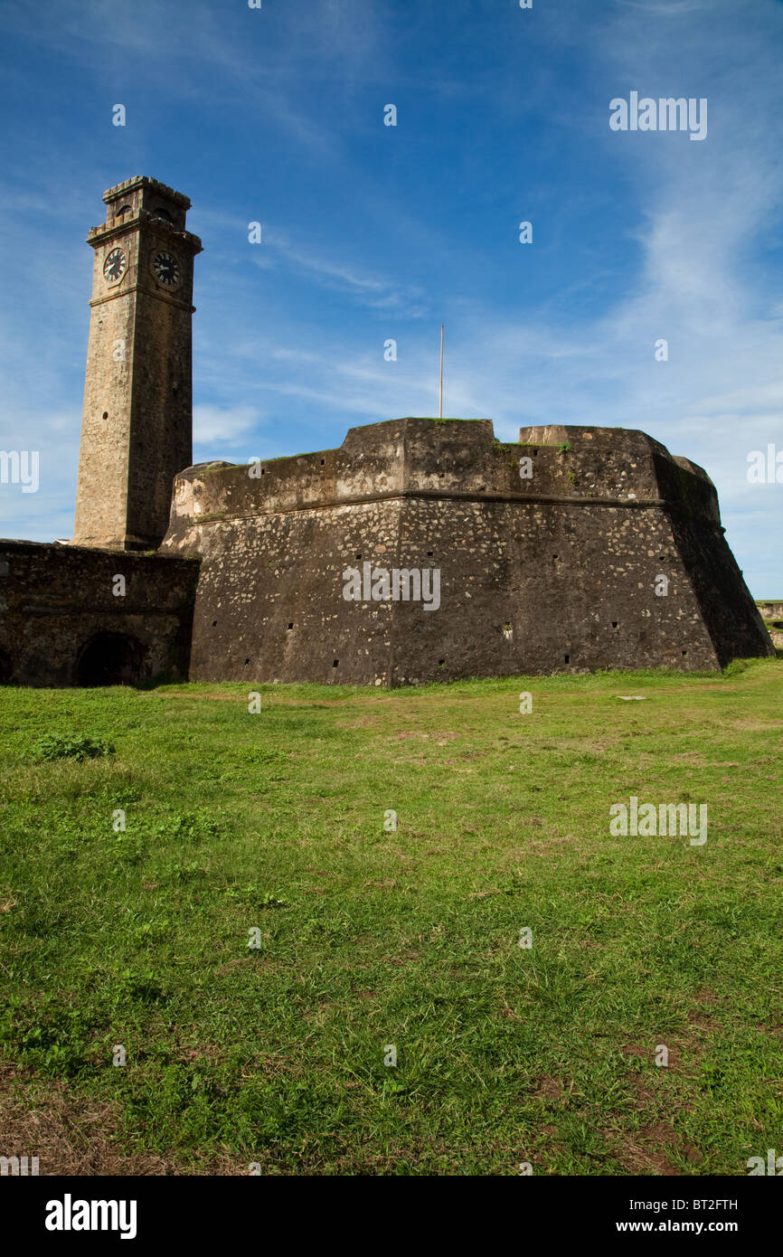 Galle Fort was built first by the Portuguese, then modified by the Dutch during the 17th century. Stock Photo