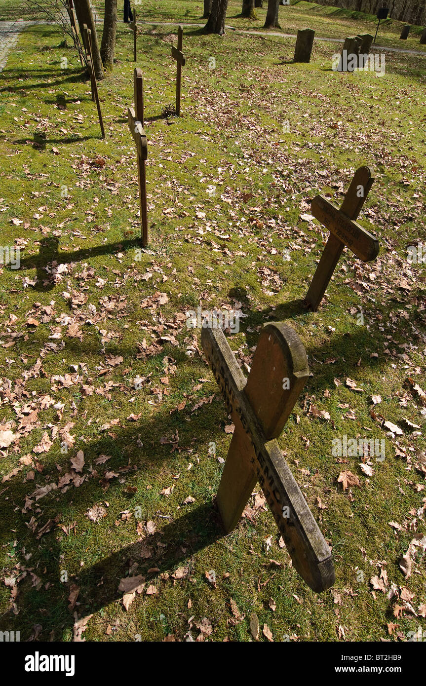 Russian War Cemetery near Bergen Belsen concentration camp Stock Photo