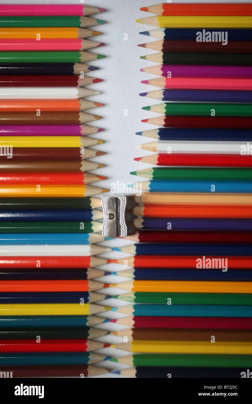 colourpencils Stock Photo