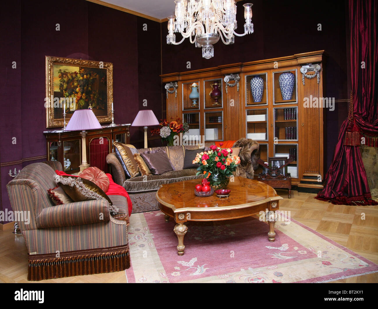 Classic living room. Stock Photo