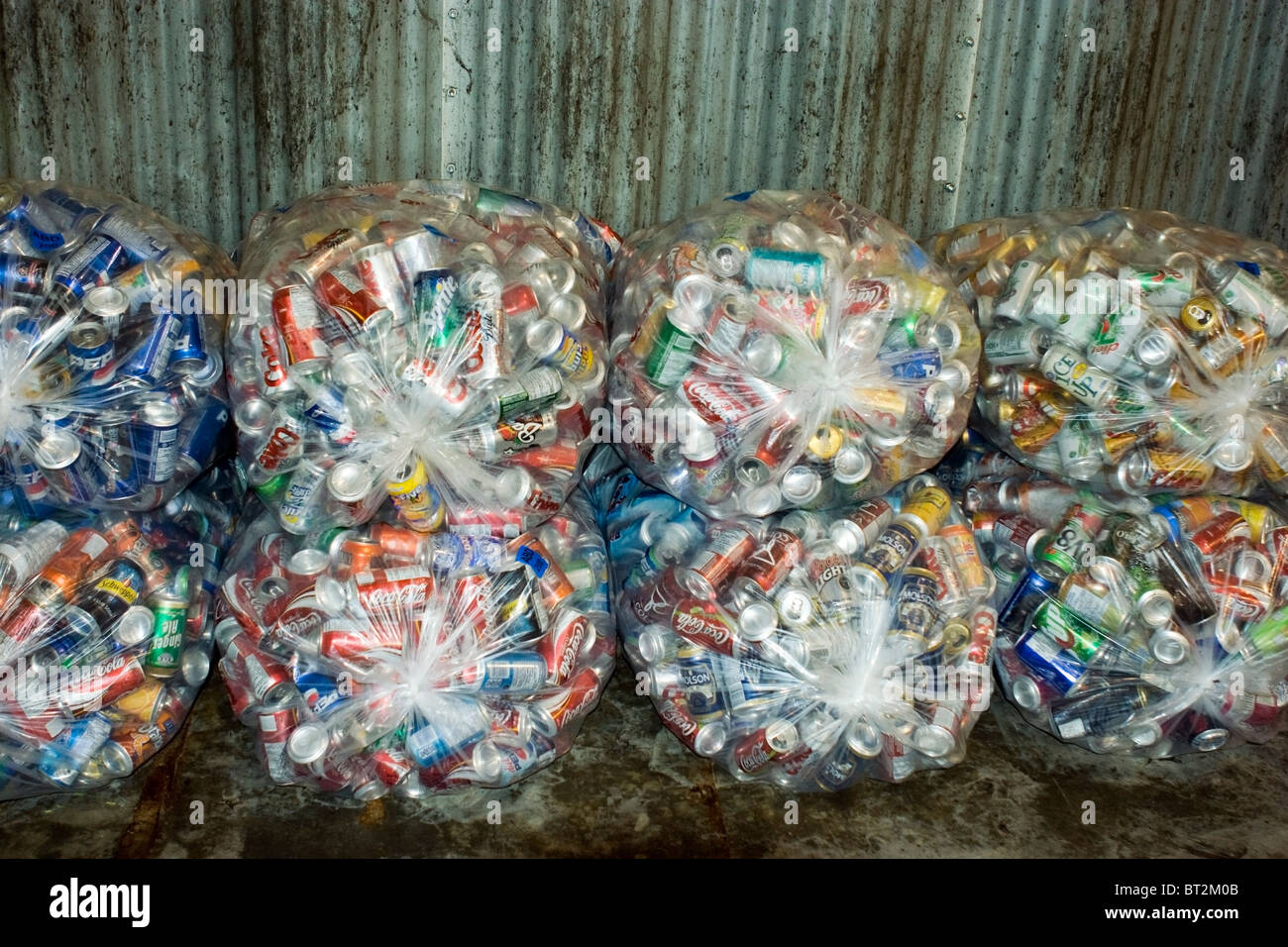 Pop Cans for Recycling Stock Photo Alamy