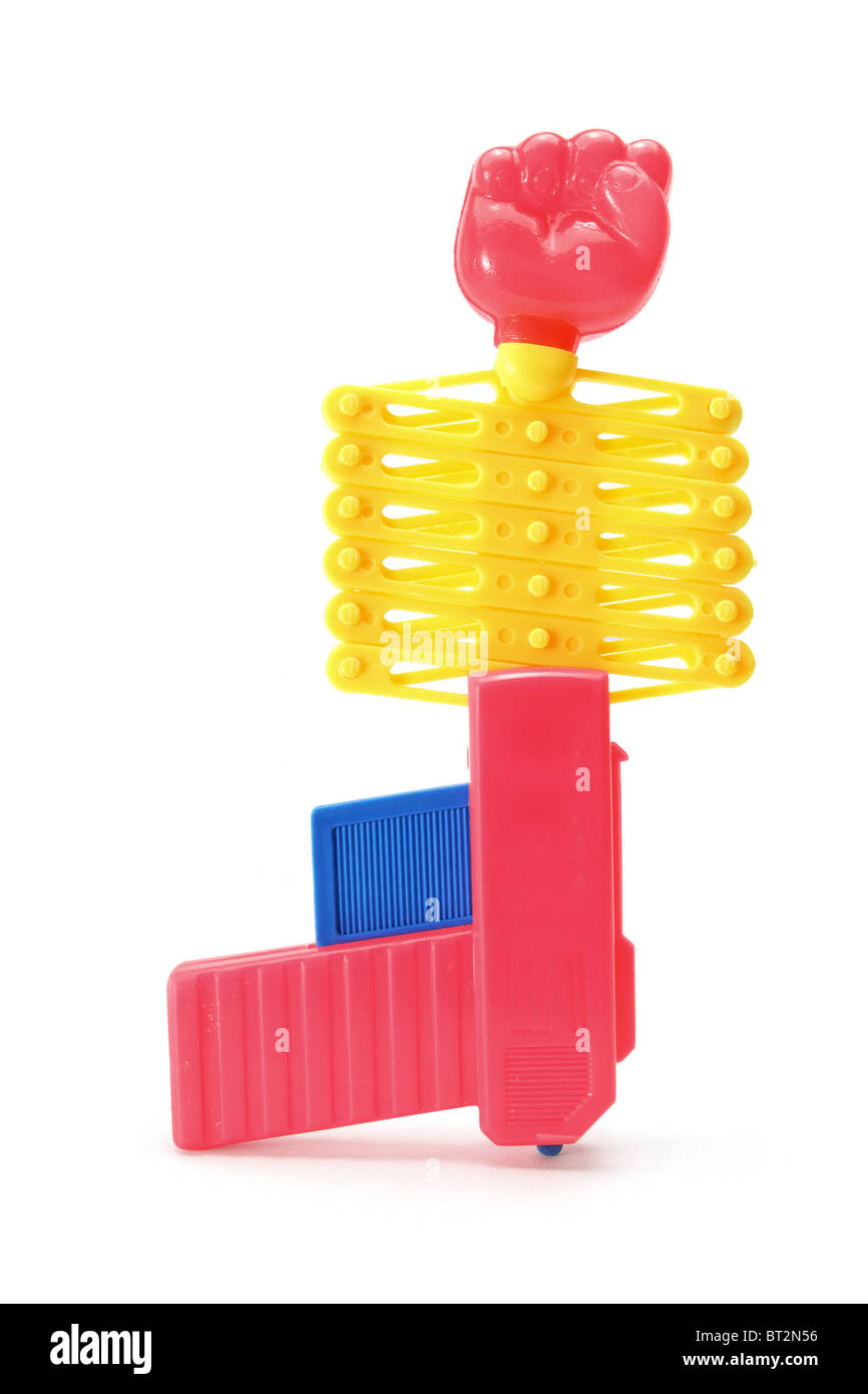 Toy Boxing Glove Gun Stock Photo Alamy