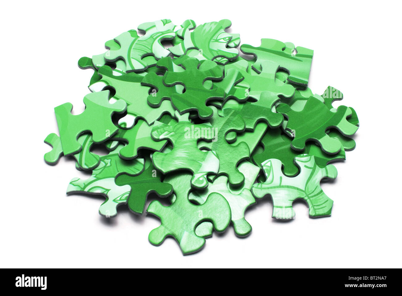 Jigsaw puzzle pieces pile Cut Out Stock Images & Pictures Alamy