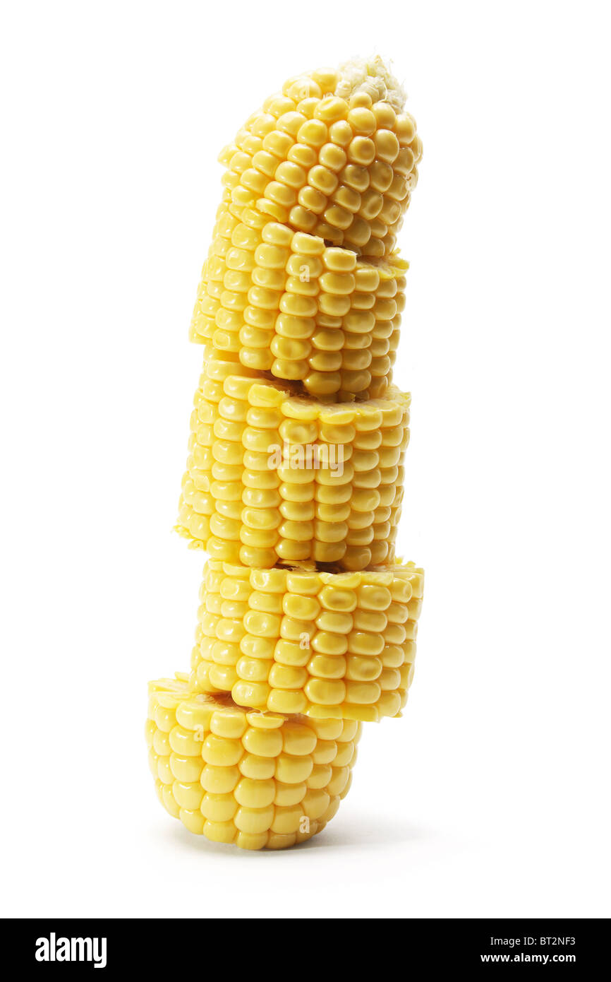 Cut Corn Cob Stock Photo Alamy