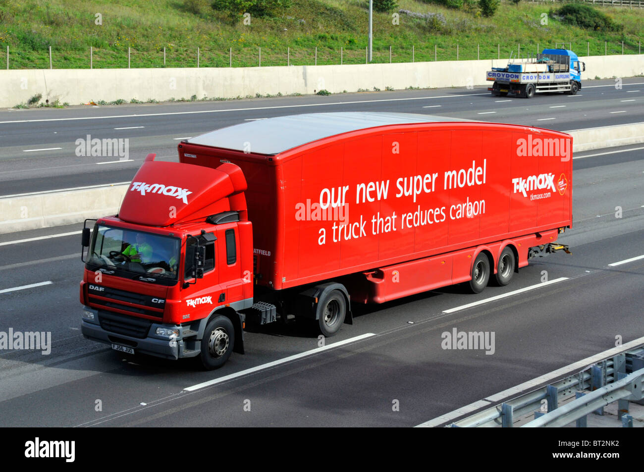 TK Maxx carbon reducing lorry Stock Photo