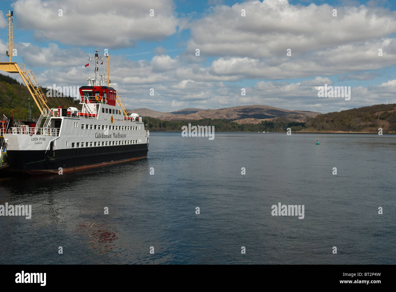 The CalMac ferry Loch Fyne at Lochaline on The Sound of Mull Stock Photo Alamy