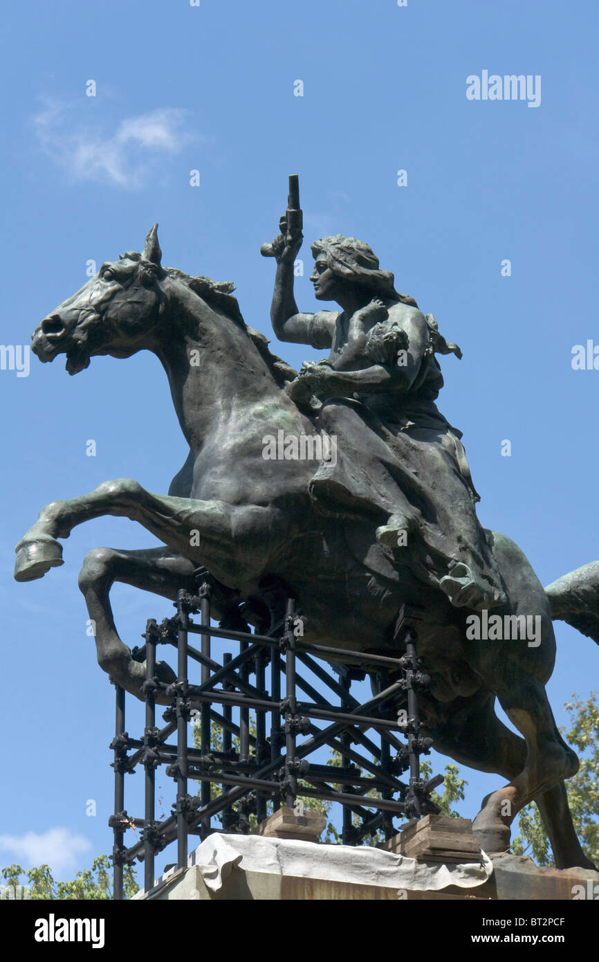 Monument to Anita Garibaldi, Rome Stock Photo - Alamy