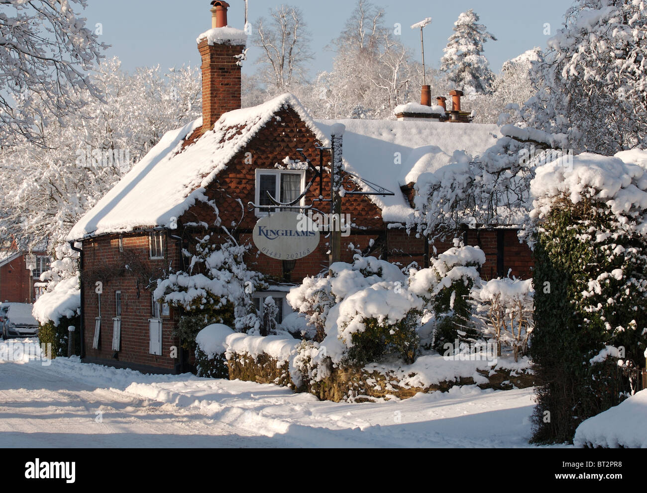 Kinghams restaurant, in the Surrey village of Shere, near Guildford