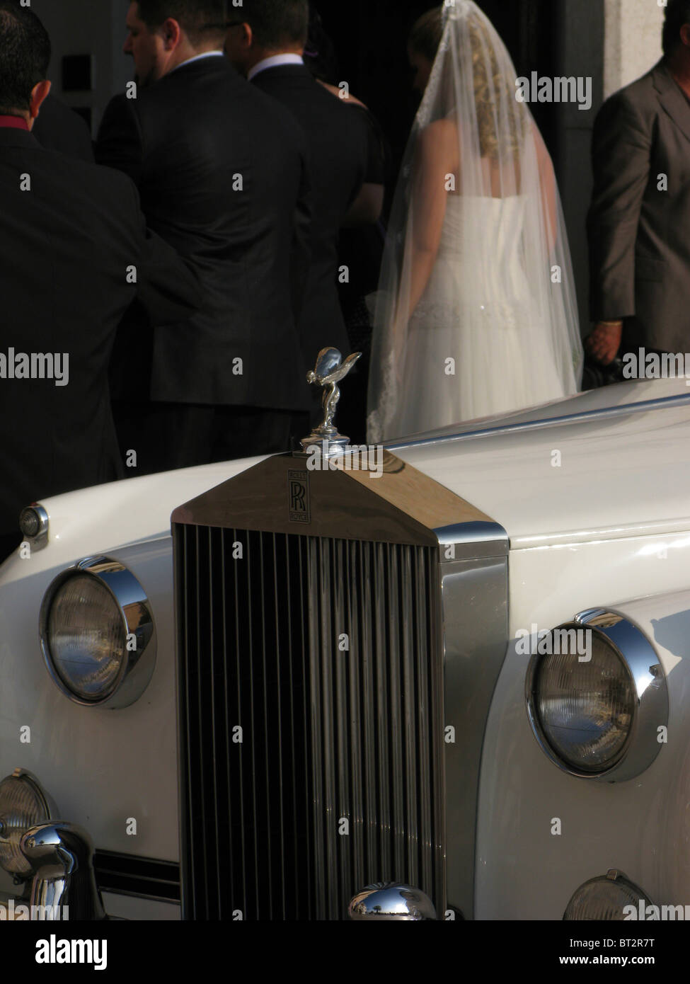Rolls Royce wedding Stock Photo