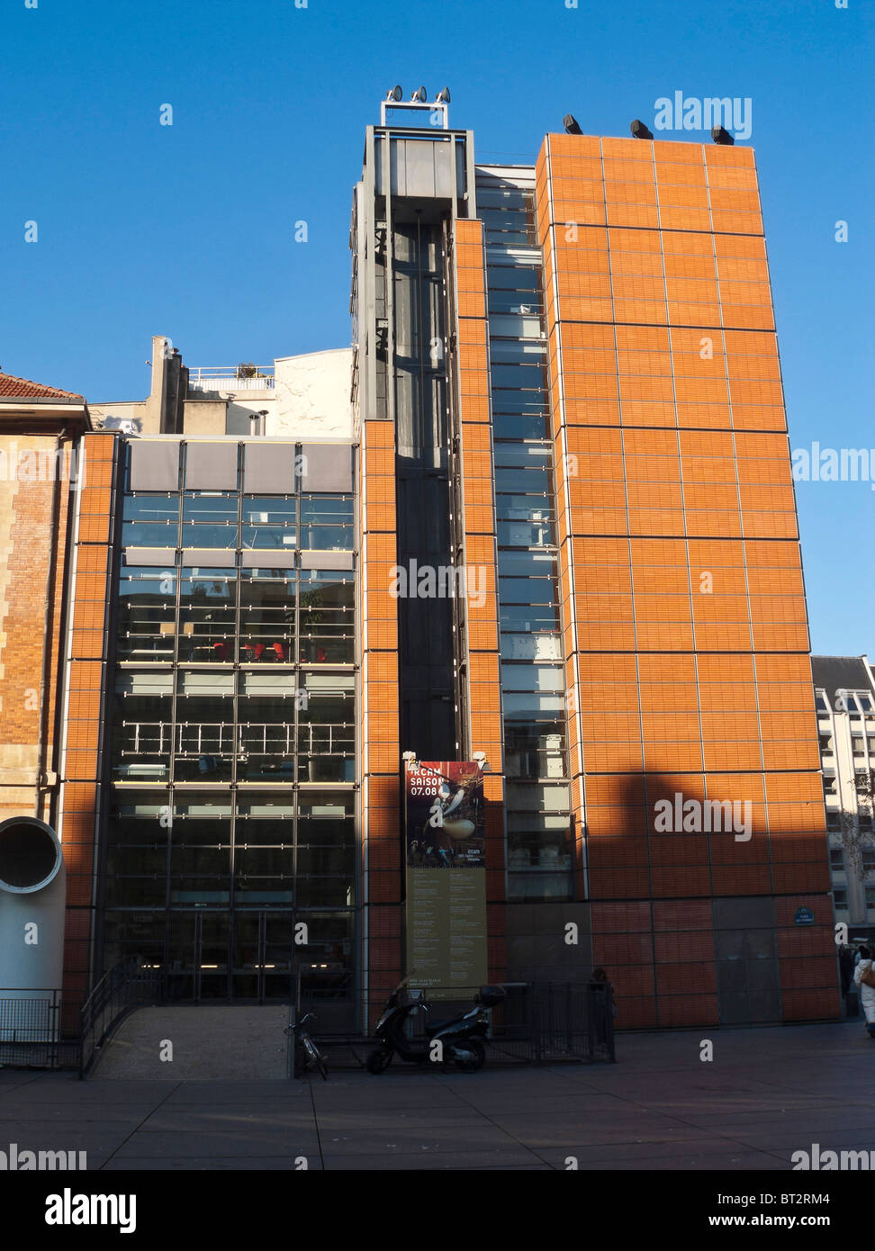 IRCAM building designed by the architect Renzo Piano & Richard rogers in 1977 Stock Photo