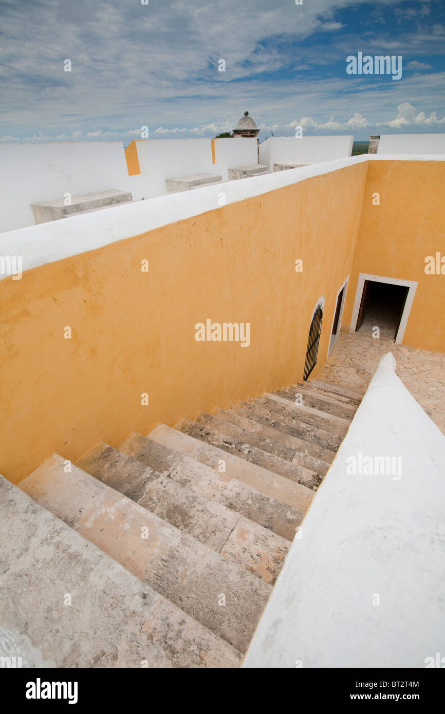 Stairs in Fuerte Museo San José del Alto (San Jose del Alto Fort and museum) in Campeche, Mexico