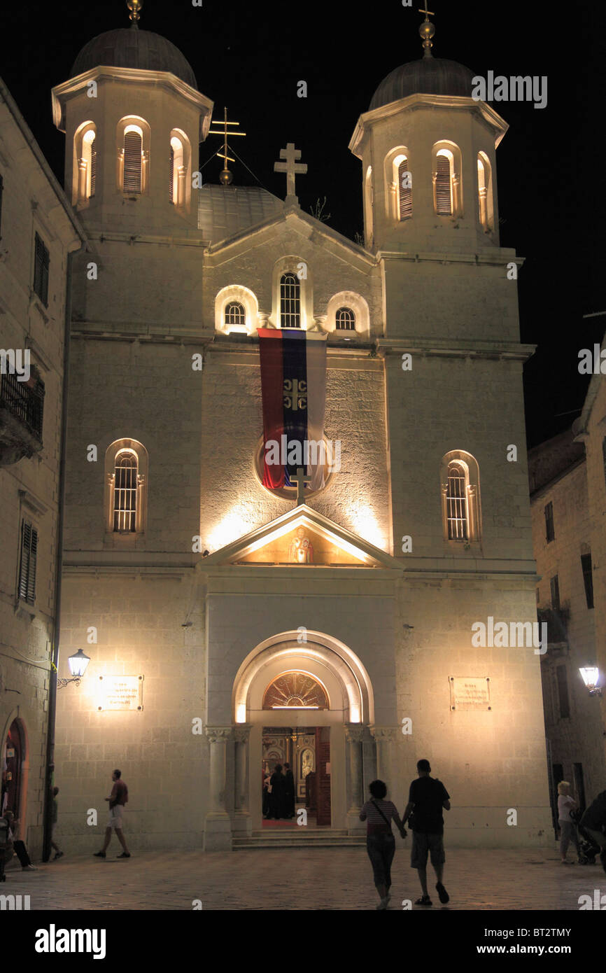 Montenegro, Kotor, St Nicholas Orthodox Church Stock Photo Alamy