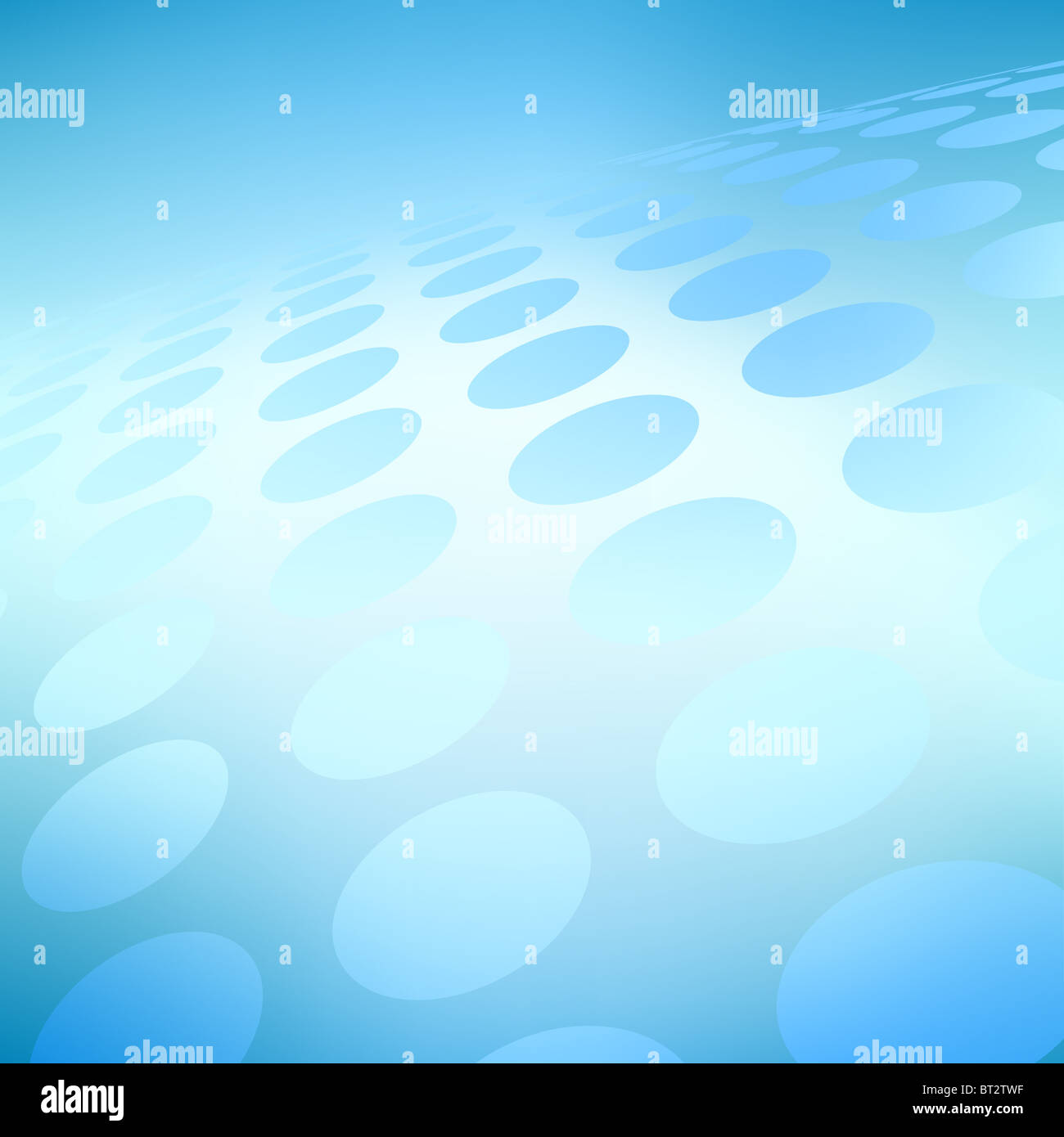 Abstract illustration of a blue halftone pattern Stock Photo