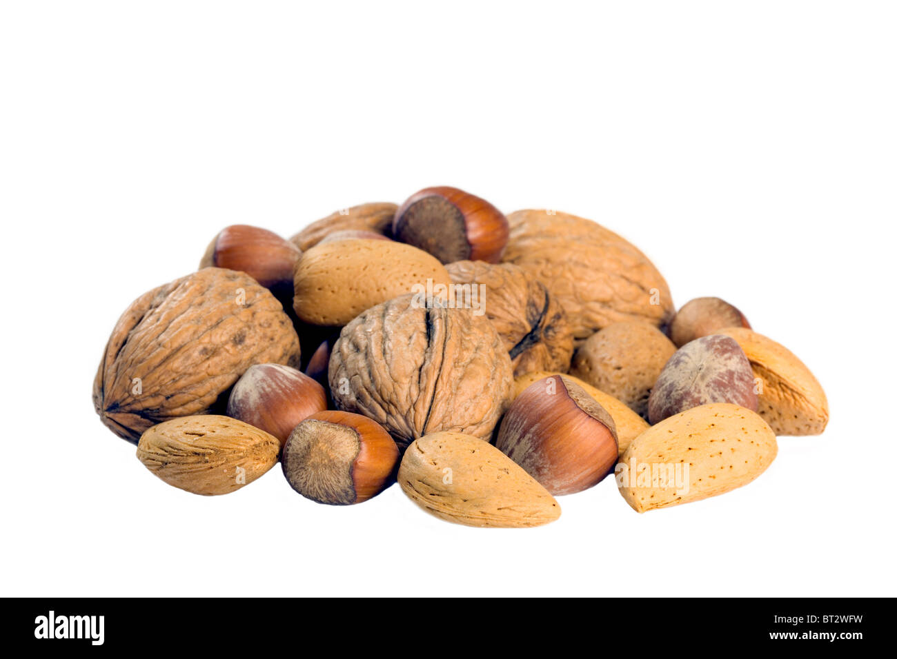 Mixed Nuts Stock Photo