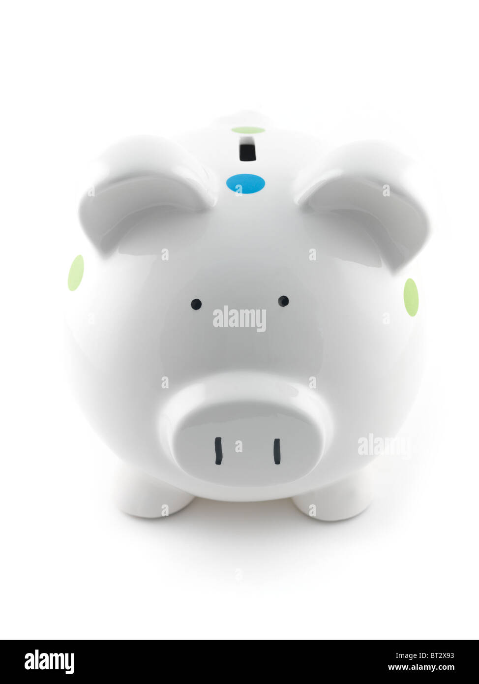 A piggy bank isolated against a white background Stock Photo - Alamy