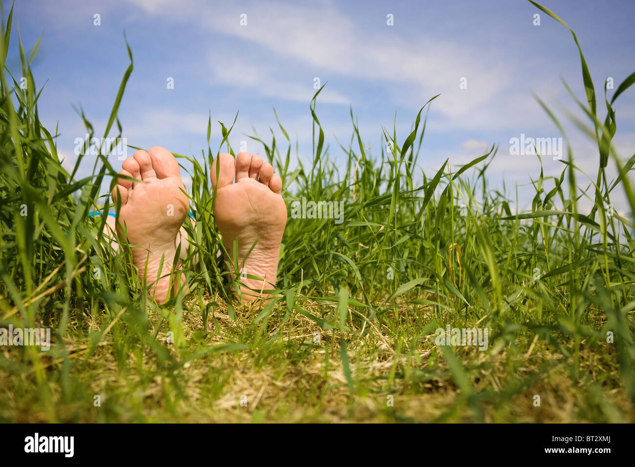 Barefooted A Foot In A Years Grass Stock Photo Alamy barefooted-a-foot-in-a-years-grass-stock-photo-alamy