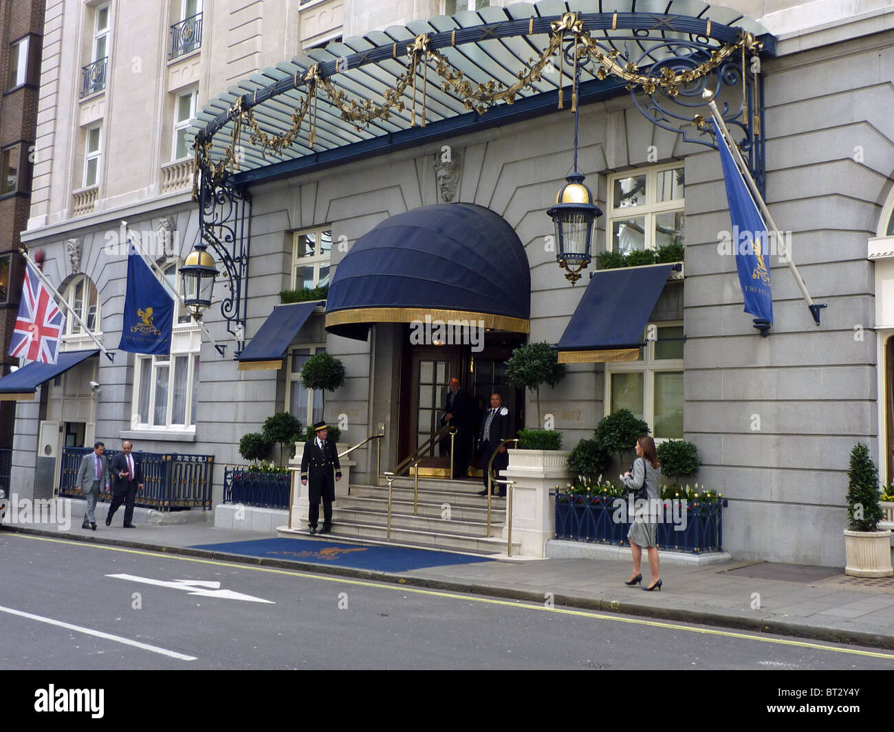 The famous Ritz Hotel in central London. Stock Photo