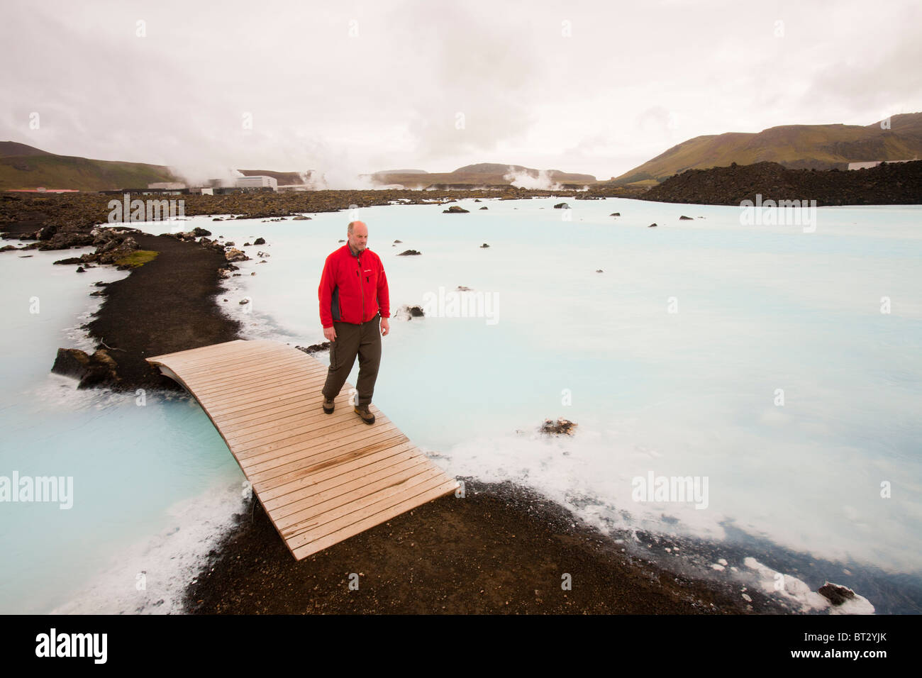 The Blue Lagoon near at Keflavik in Iceland. Stock Photo