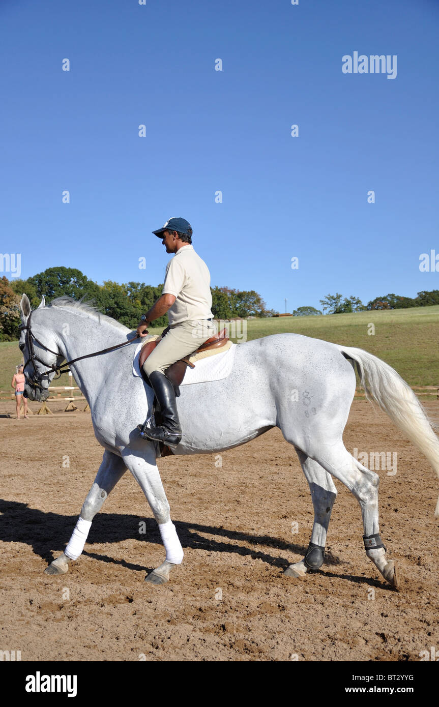 Man riding horse, Tyler, Texas, USA Stock Photo Alamy