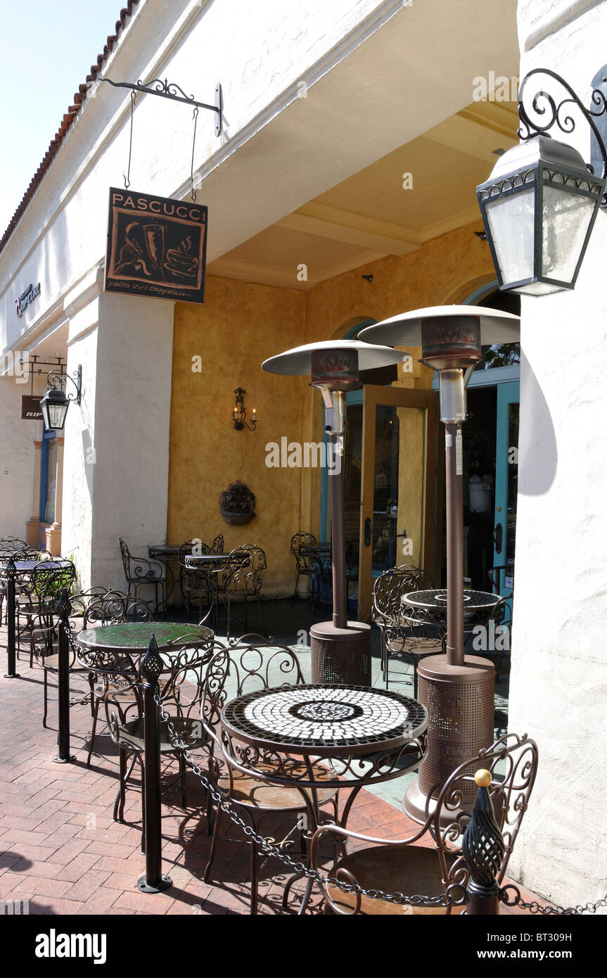 Cafe, Santa Barbara, California USA Stock Photo - Alamy