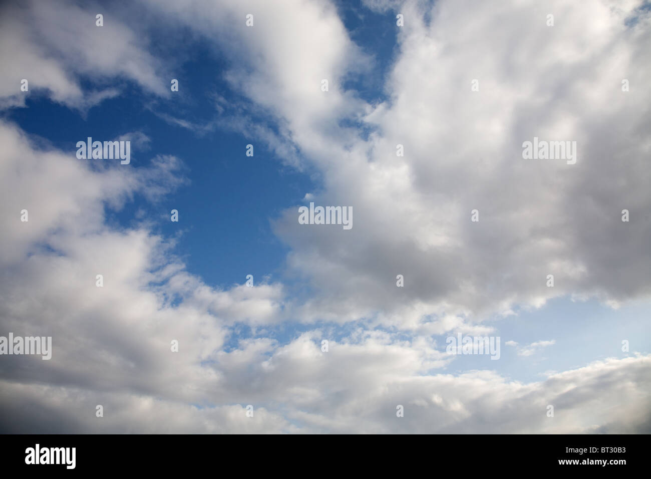 Picture Idea: The Years Blue Cloudy Sky Above Lake Stock Photo