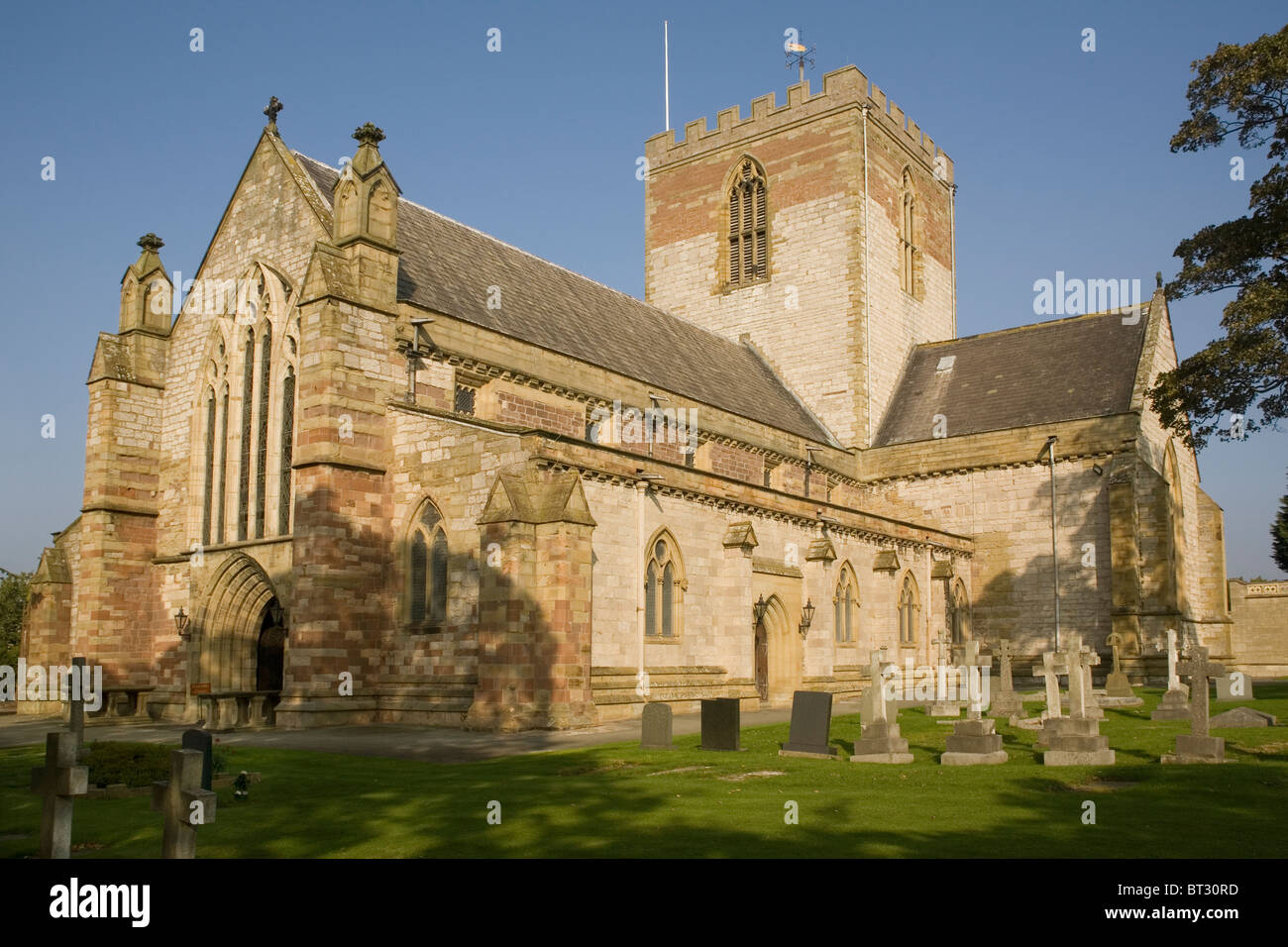 Wales Denbighshire St.Asaph cathedral Stock Photo