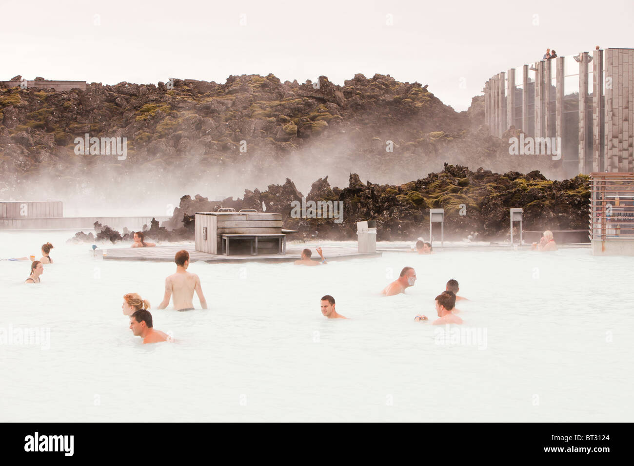 The Blue Lagoon near at Keflavik in Iceland. Stock Photo