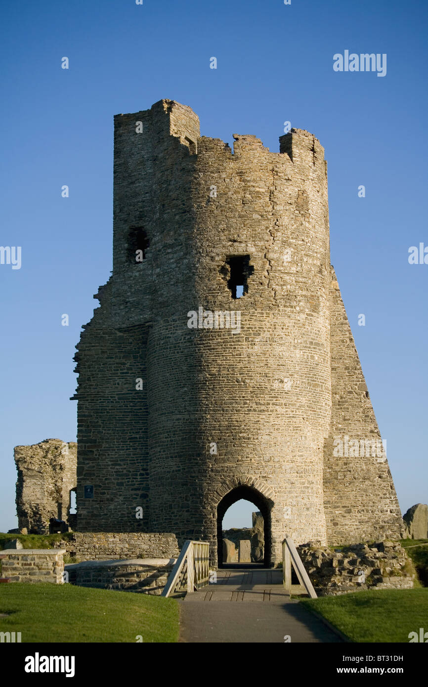 Wales Dyfed Aberystwyth castle Stock Photo