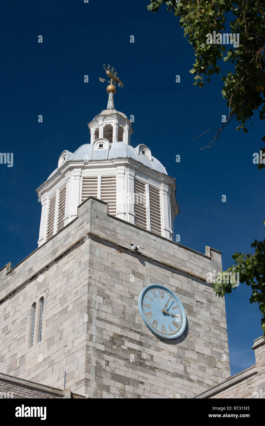 The Tower of Portsmouth Cathedral, Old Portsmouth, Hampshire, England, UK. Stock Photo