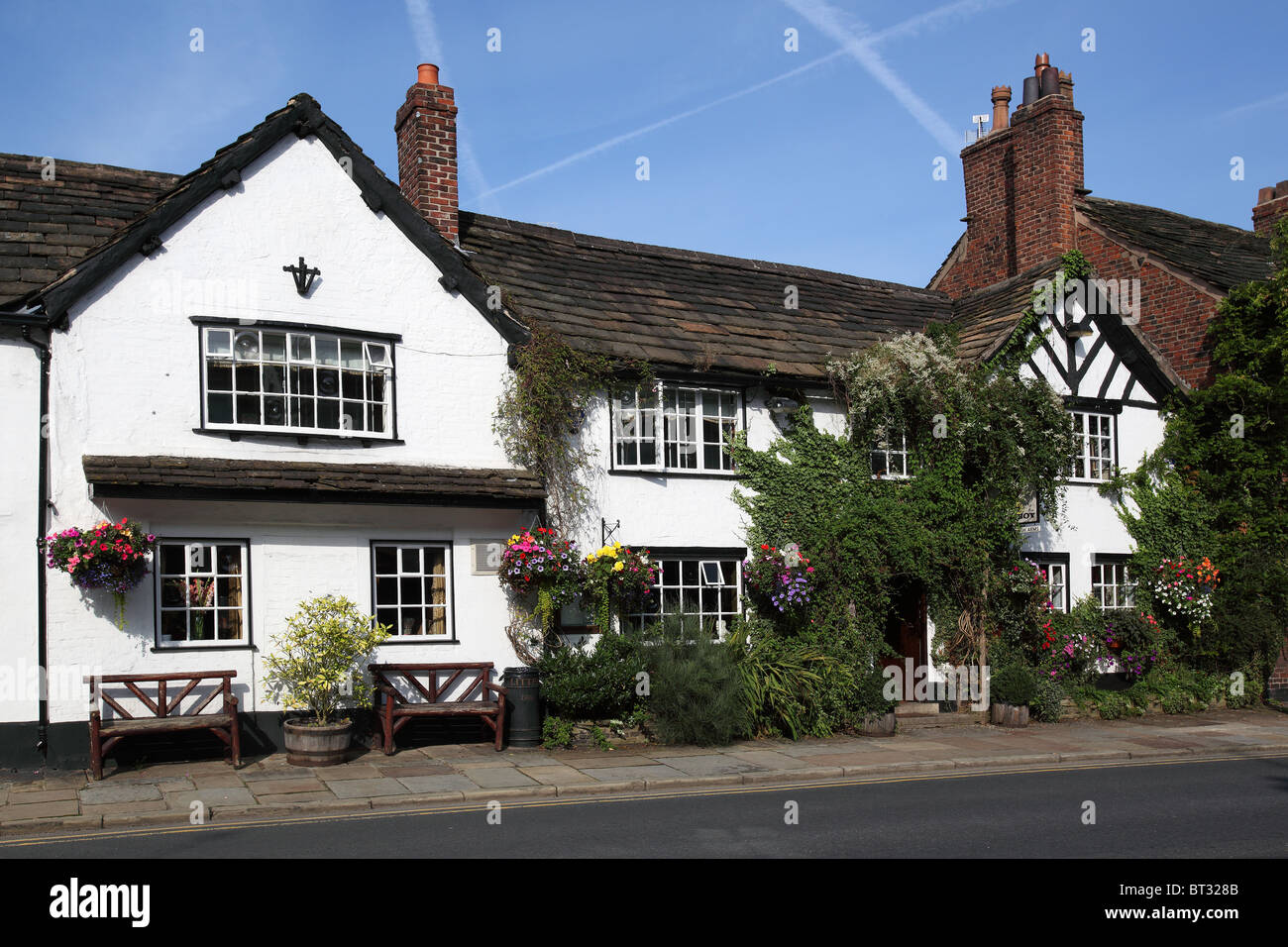 Prestbury Village Cheshire Stock Photo Alamy