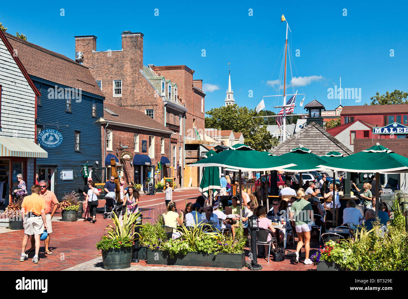 Bowen's Wharf, Newport, Rhode Island, USA Stock Photo