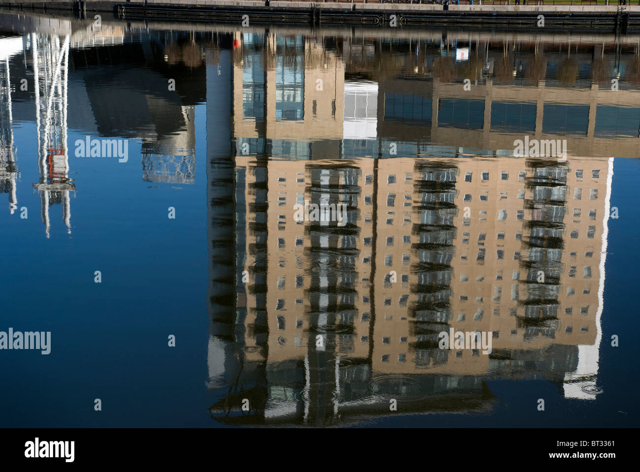 Imperial Point Apartments and Millennium Bridge reflections in