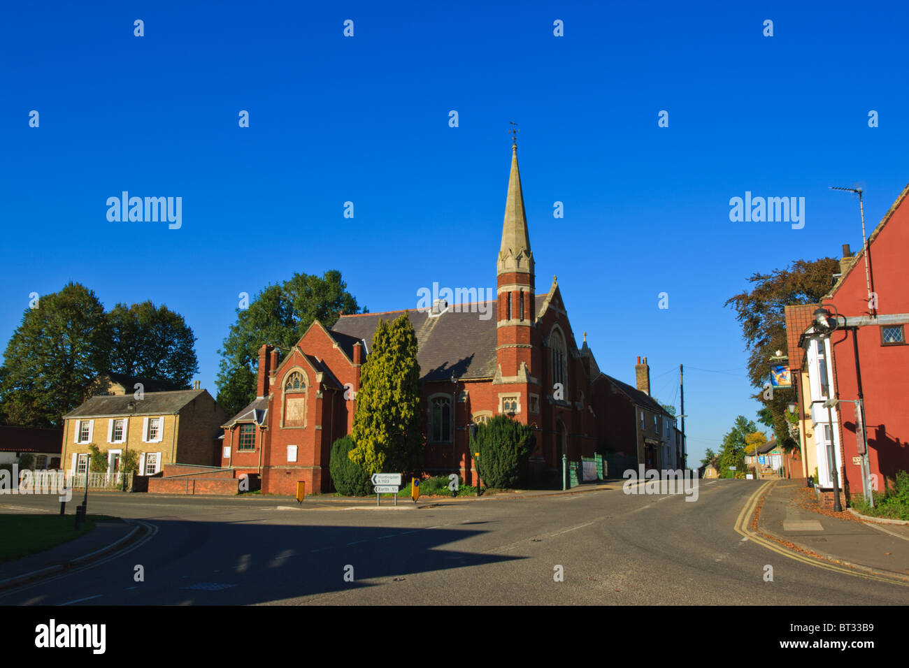 A view of the centre of Haddenham village, Cambridgeshire, England, UK