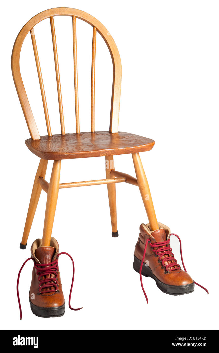 These Boots are Made for Sitting Stock Photo Alamy