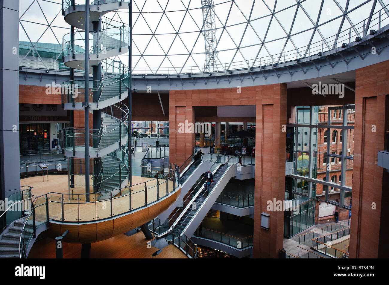 The award winning Victoria Square shopping centre in Belfast, Northern Ireland Stock Photo