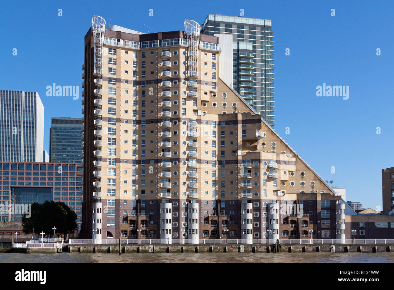 The Cascades - Apartments - Docklands - London Stock Photo