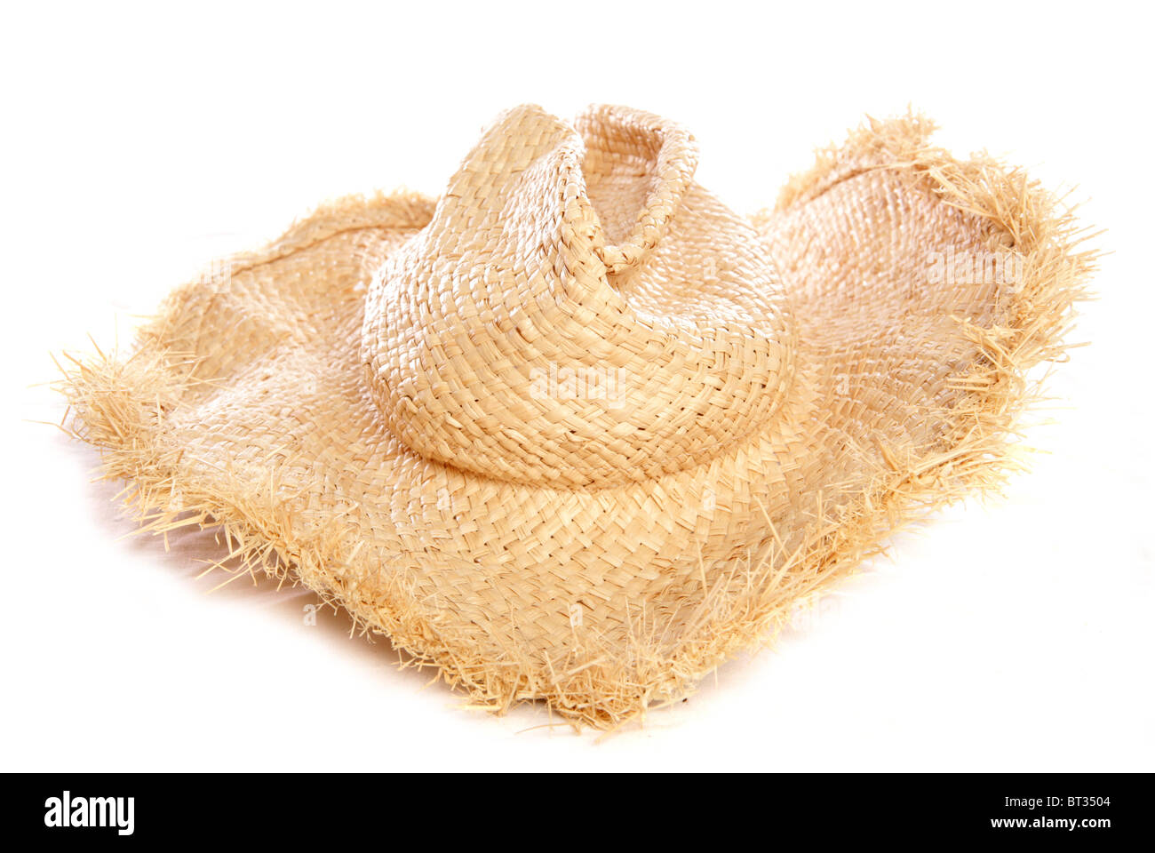 Straw cowboy hat studio cutout Stock Photo - Alamy