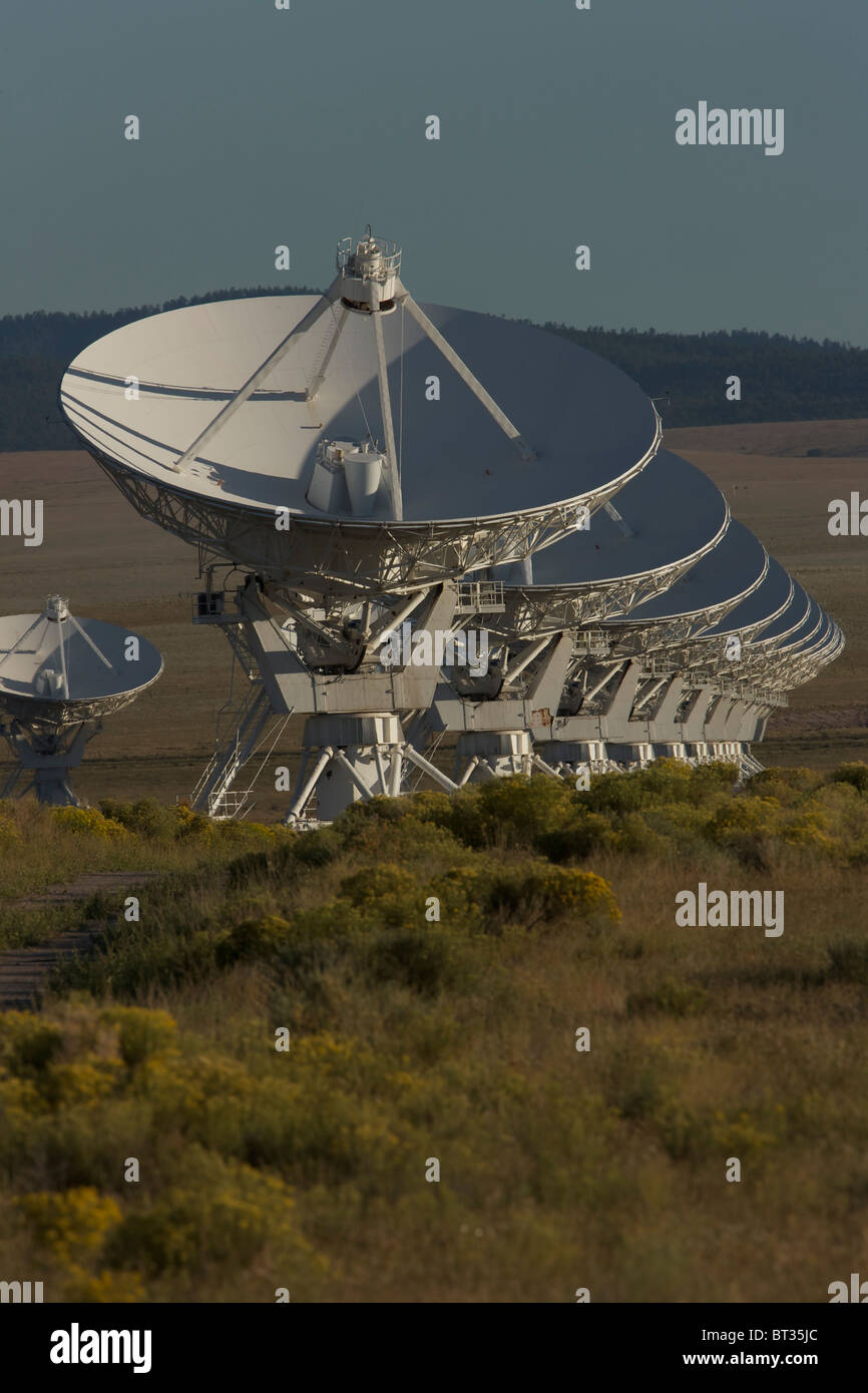 Very Large Array or VLA - Radio telescopes near Socorro - New Mexico - USA - A component of the NRAO Stock Photo