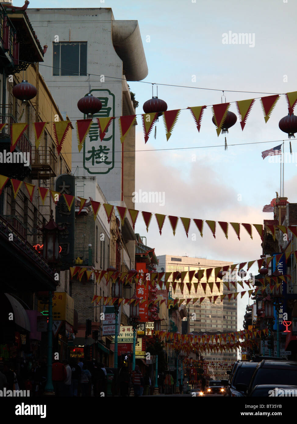 Chinatown in San Francisco in California, United States Stock Photo