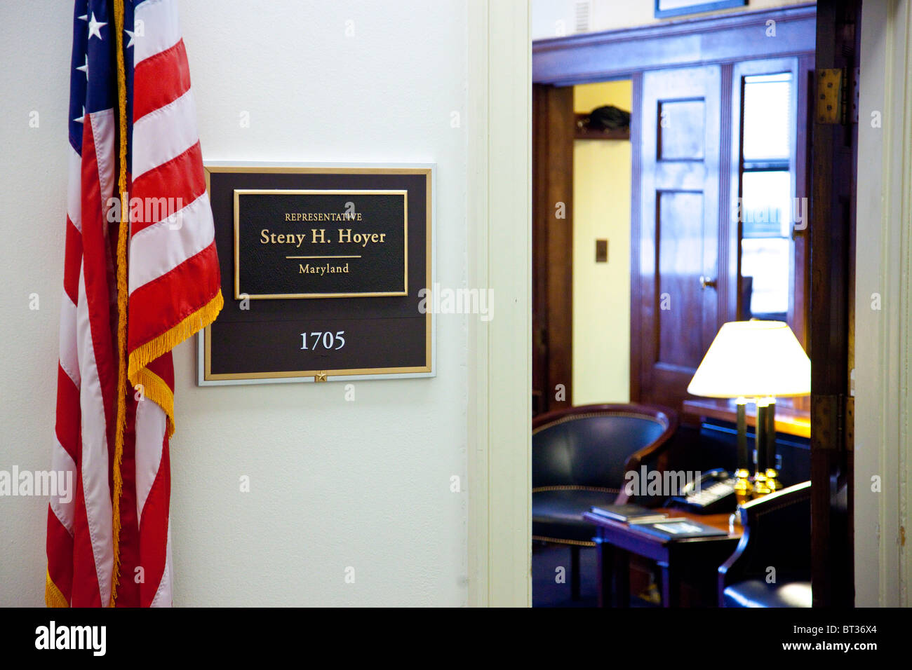 Office of Representative from Maryland, Steny Hoyer, Washington DC Stock Photo
